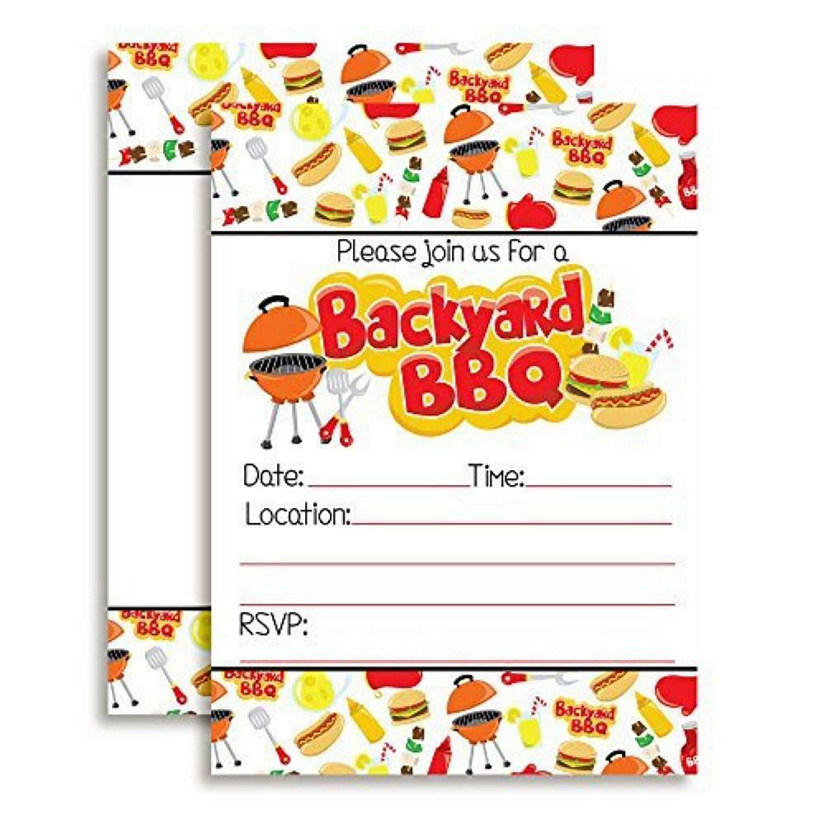 Backyard BBQ Party Invitations 40pcs. by AmandaCreation Image