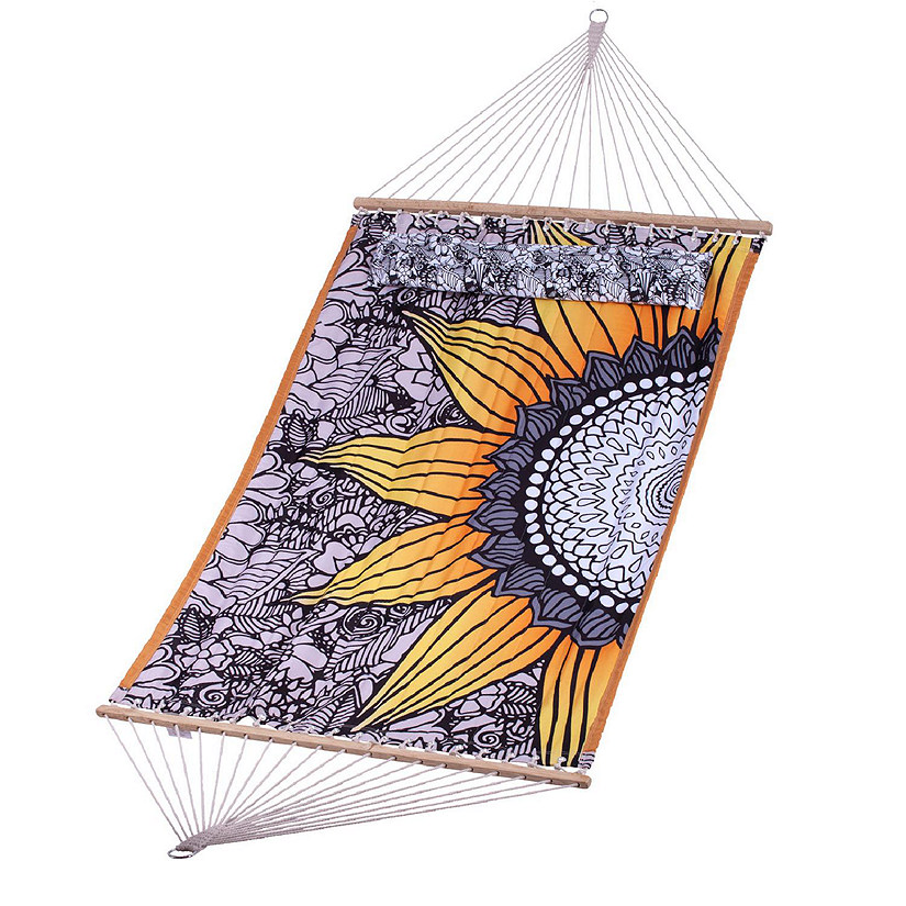 Backyard Expressions Hammock Quilted 80" X 55" Flower Oriental