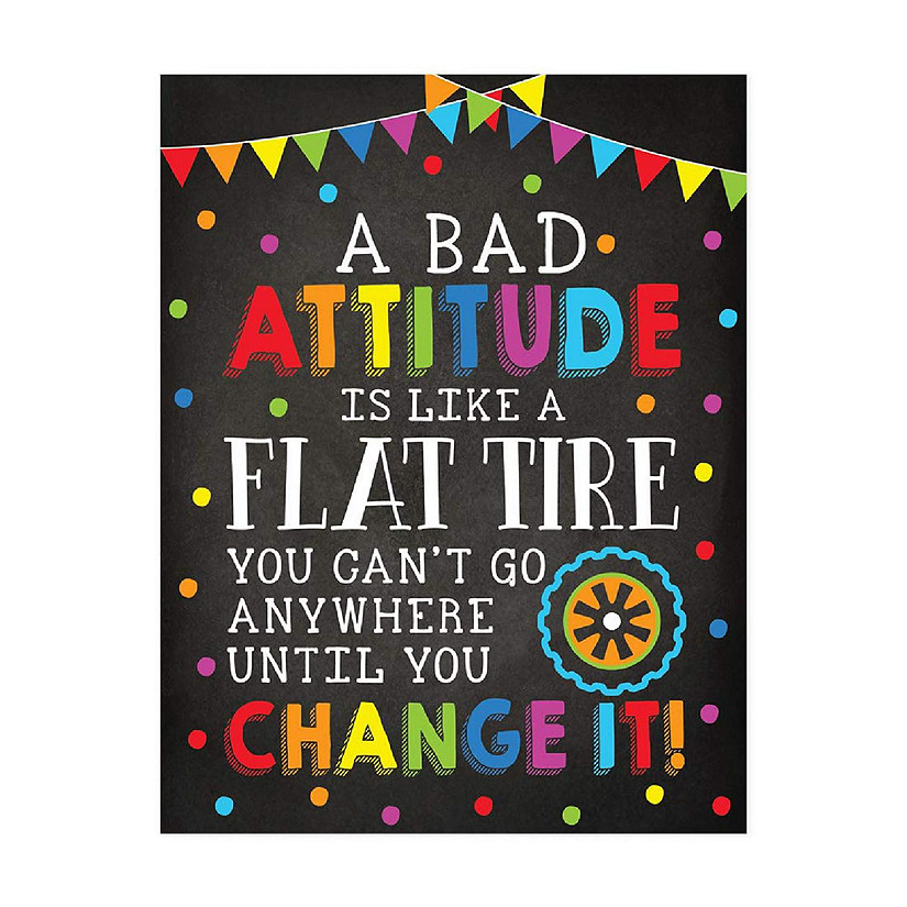Bad Attitude Flat Tire 8.5x11in 1-Pack Image