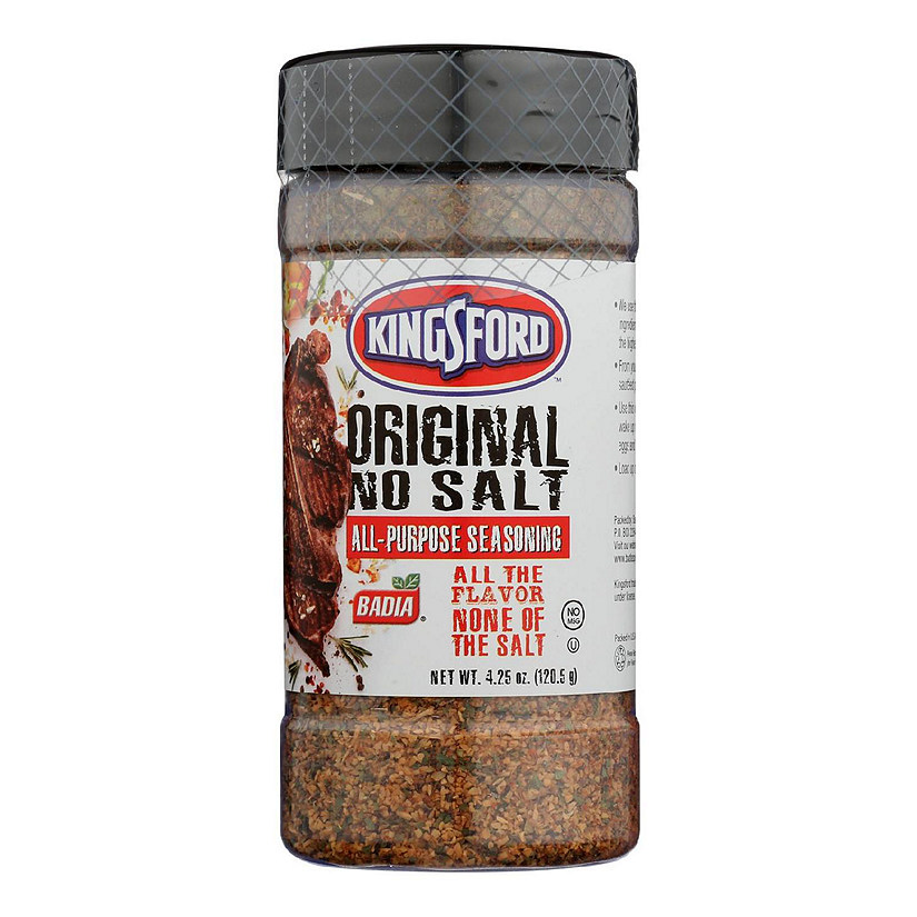 Kingsford Original No Salt All Purpose Seasoning, 4.25 Ounce -- 6 per case