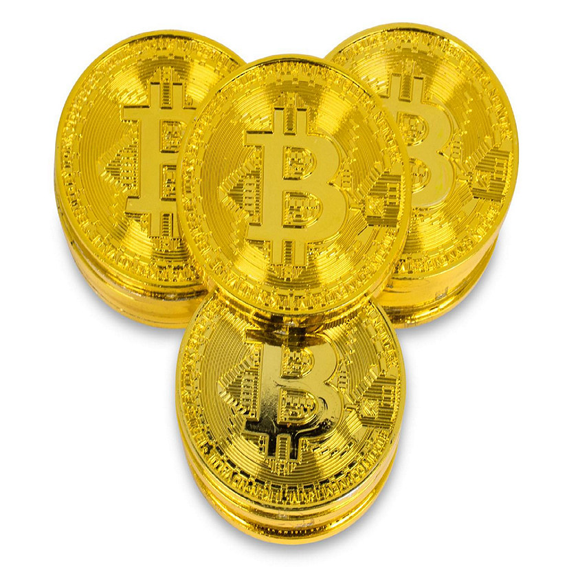 Bag of Bitcoins Cryptocurrency Souvenir Novelty Item  Includes 20 Tokens Image