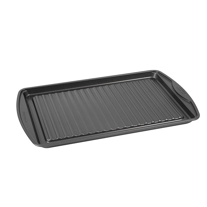 Baker's Secret Nonstick Grill Pan for Oven 17.5 x 11, Carbon