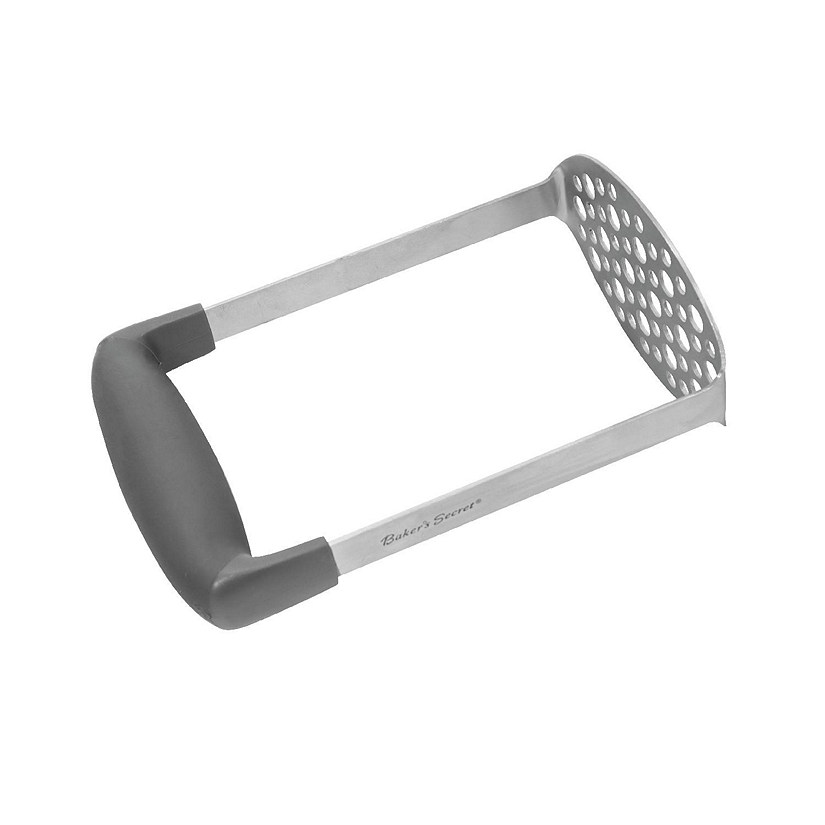 Baker's Secret Stainless Steel Non-rusting Extra-durable Potato Masher 7"x4.4" Silver Image