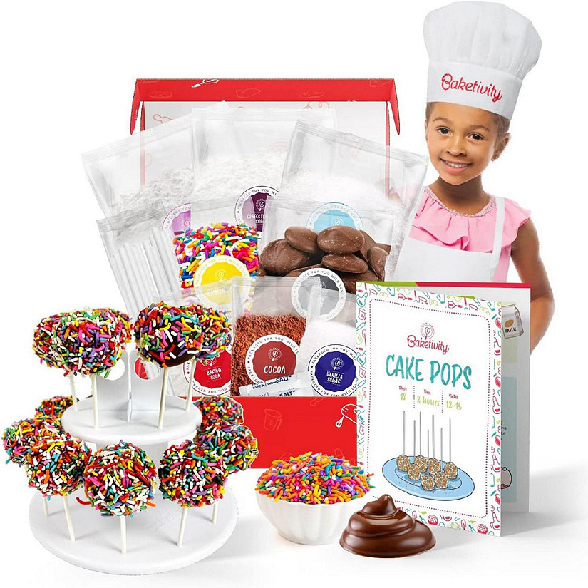 Baketivity Kids Cake Pop Kit Includes Stand, No Cake Mold or Maker Needed Image