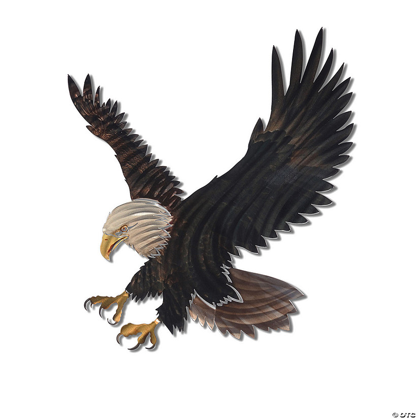 Bald Eagle Metal Wall Art 31IN | Oriental Trading