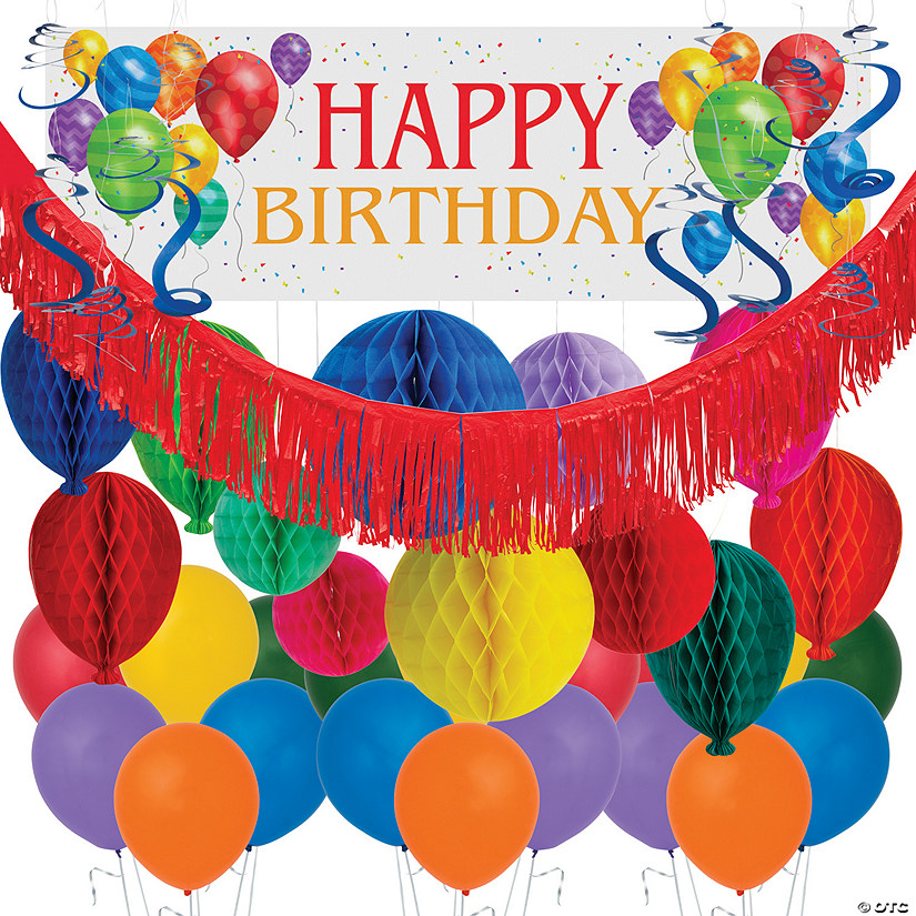 Balloon Birthday Party Premium Decorating Kit - 74 Pc. Image