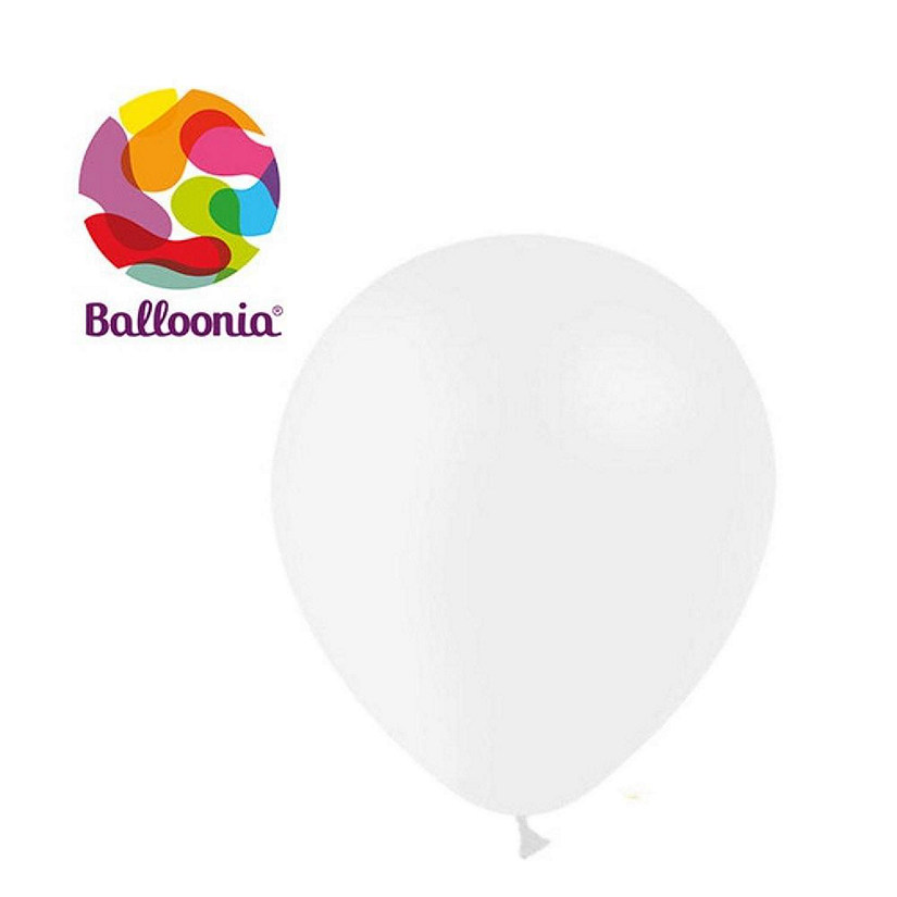 Balloonia - 5" - White - Metallic Balloons Image