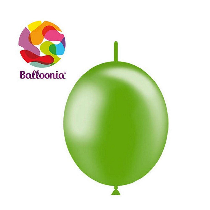 Balloonia - 6" - Metallic Green Balloons Image