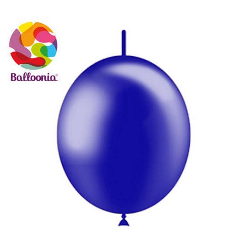 Balloonia - 6" - Metallic Navy Blue Balloons Image