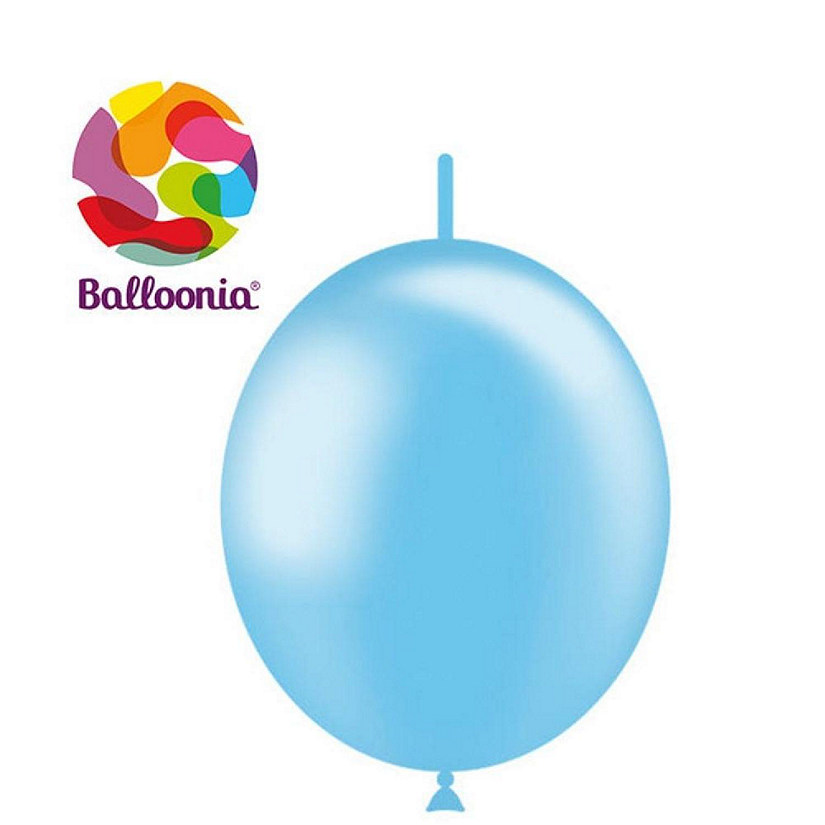 Balloonia - 6 - Metallic Sky Blue Balloons Image