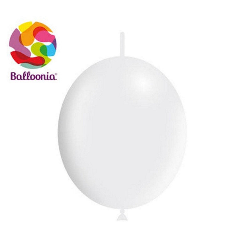 Balloonia - 6" - Metallic White Balloons Image