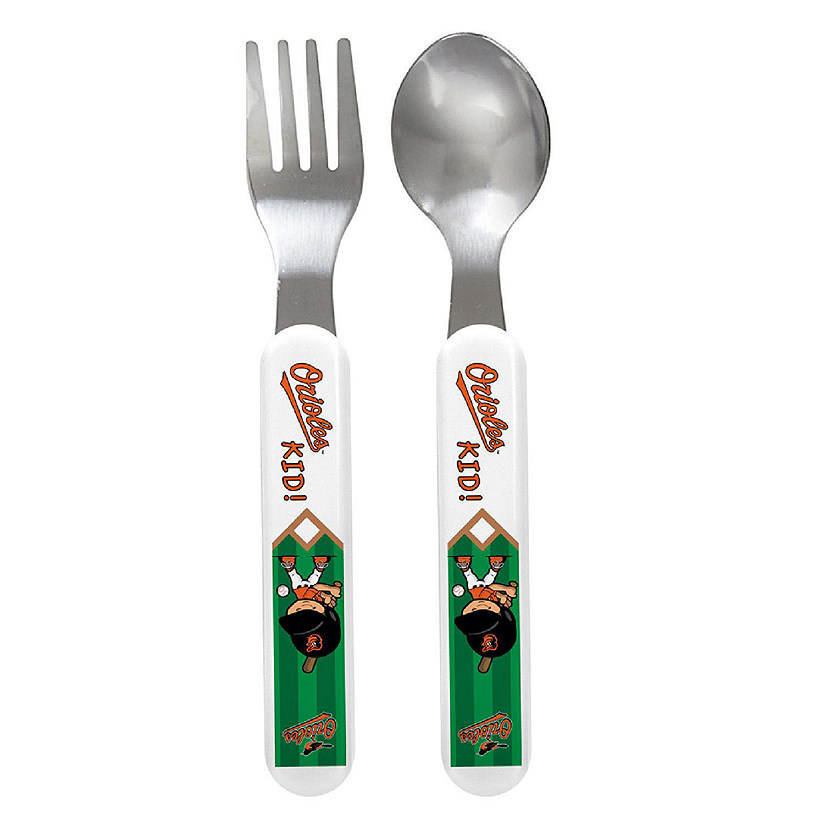 Baltimore Orioles - Baby Fork & Spoon Set Image