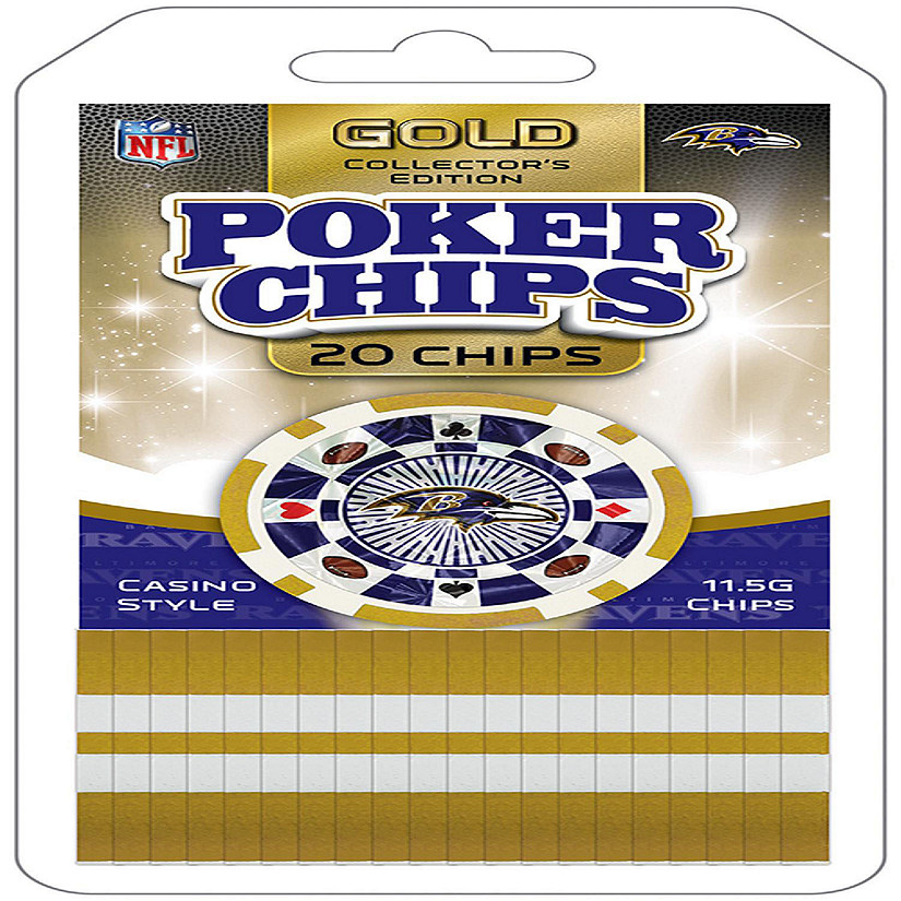 Baltimore Ravens 20 Piece Poker Chips Image
