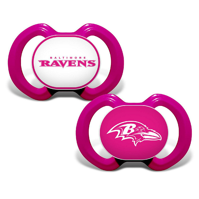 Baltimore Ravens - Pink Pacifier 2-Pack Image