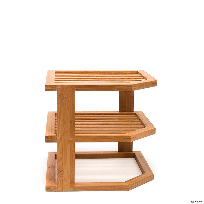 Bamboo 3-Tier Corner Shelf Image