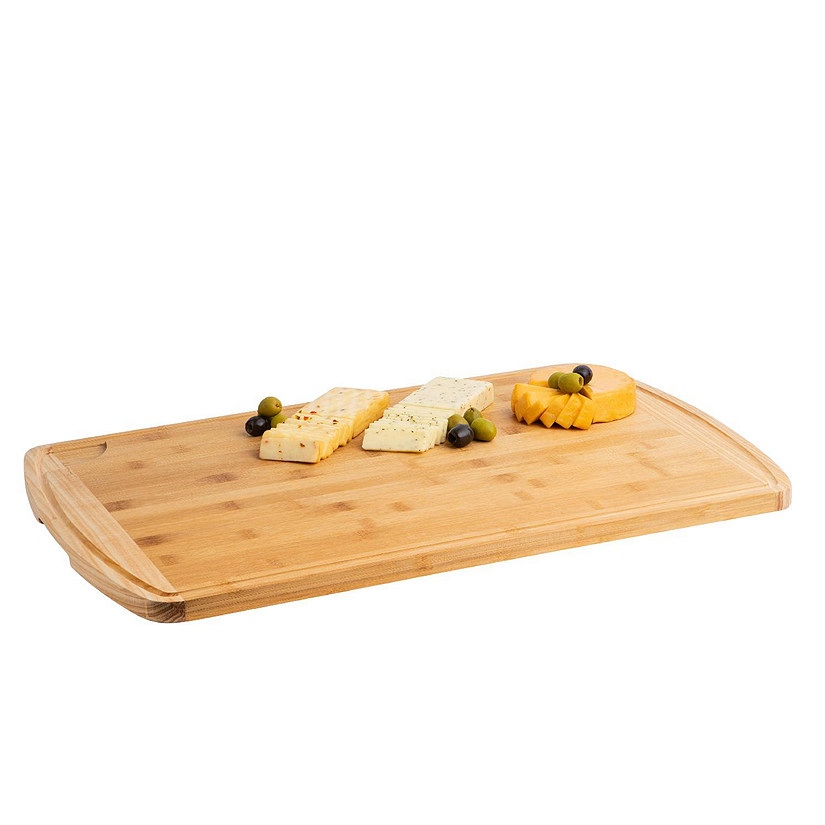 Bamboo Cutting Board Tray 23.5L x 15.5W x 0.7H Eco Friendly