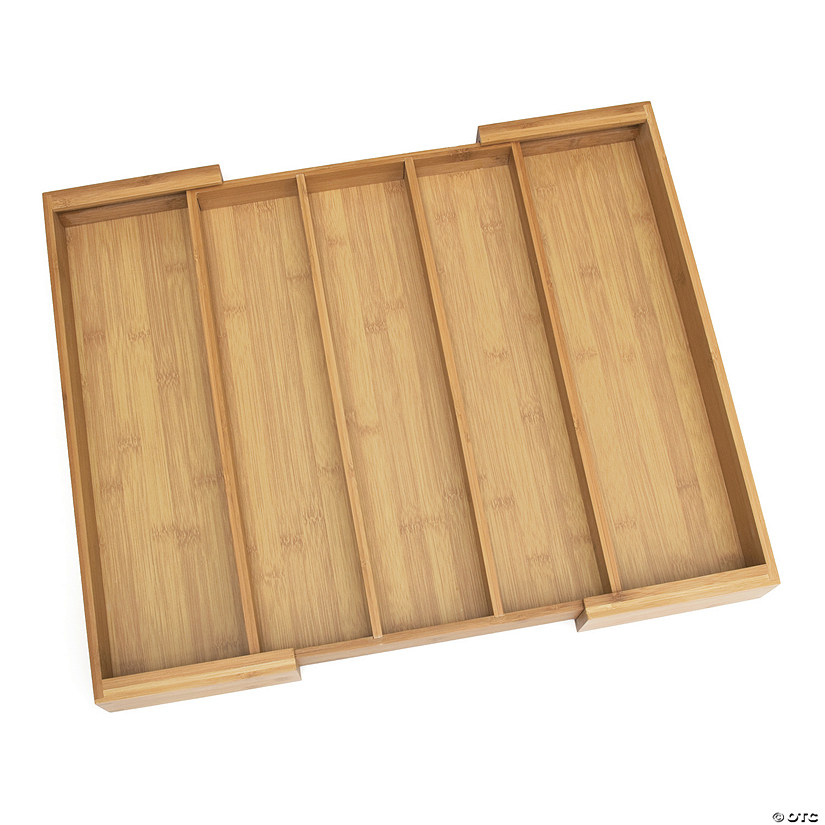 Bamboo Expandable Utensil Holder Image