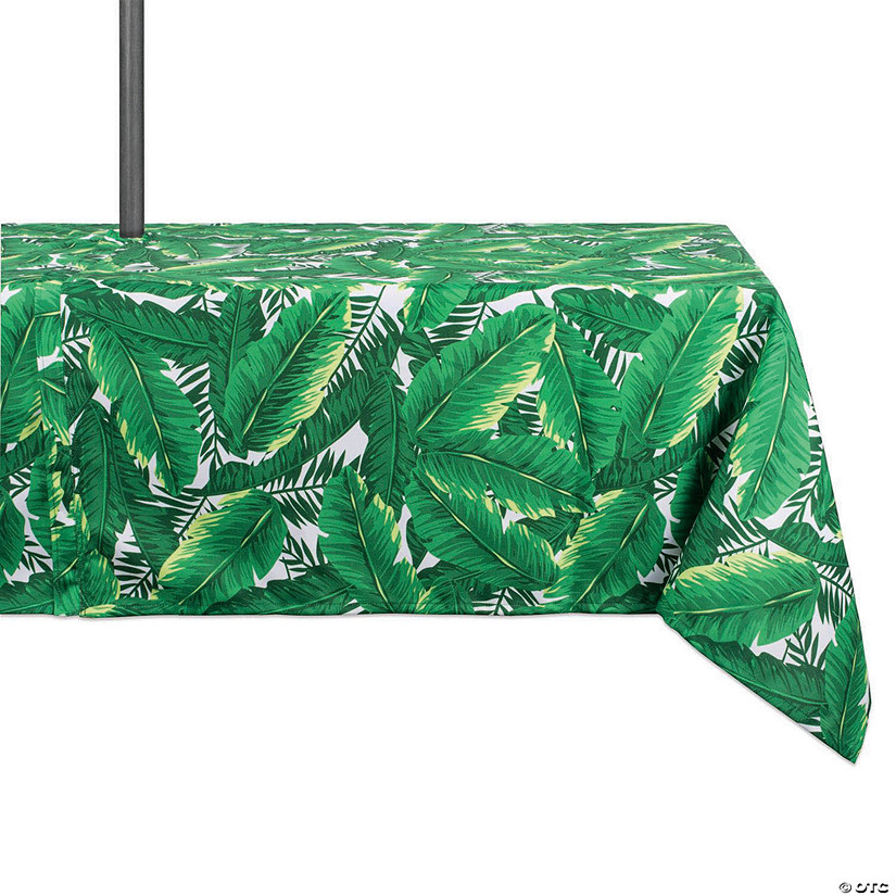 Banana Leaf Outdoor Tablecloth With Zipper 60X84 Image