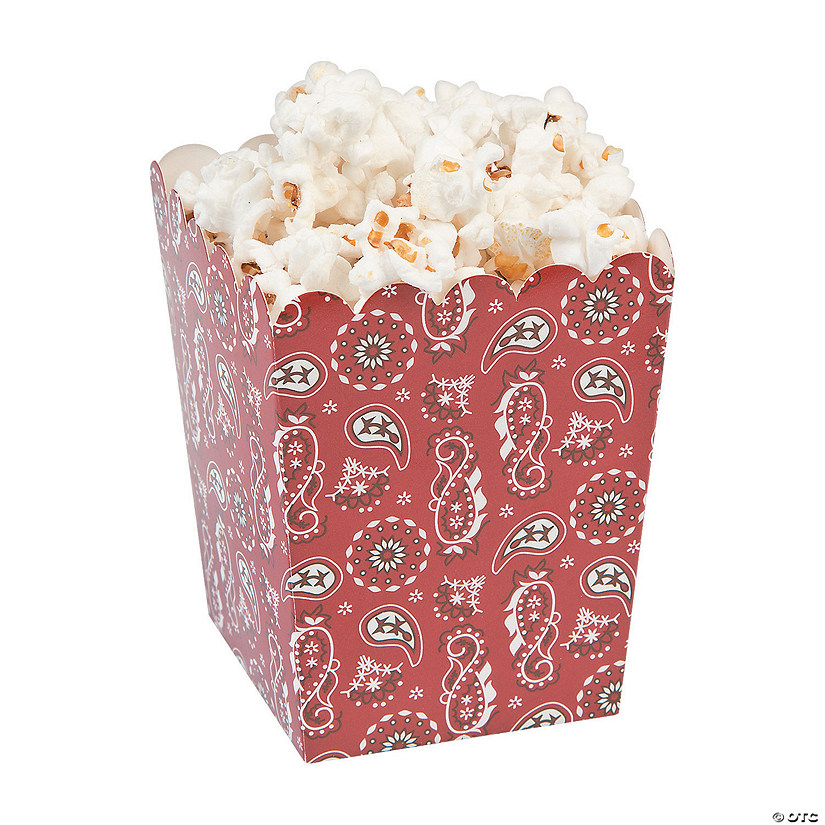 Bandana Print Popcorn Boxes Image
