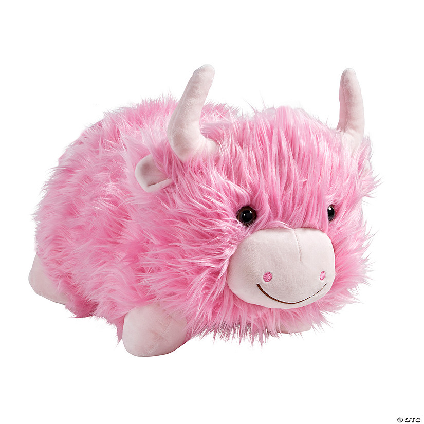Barb The Pink Highland Cow Pillow Pet Image