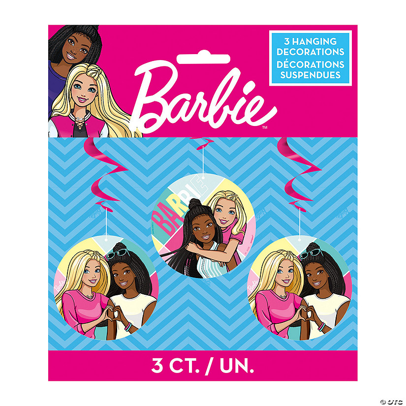 Barbie&#8482; & Friends Hanging Swirl Decorations - 3 Pc. Image
