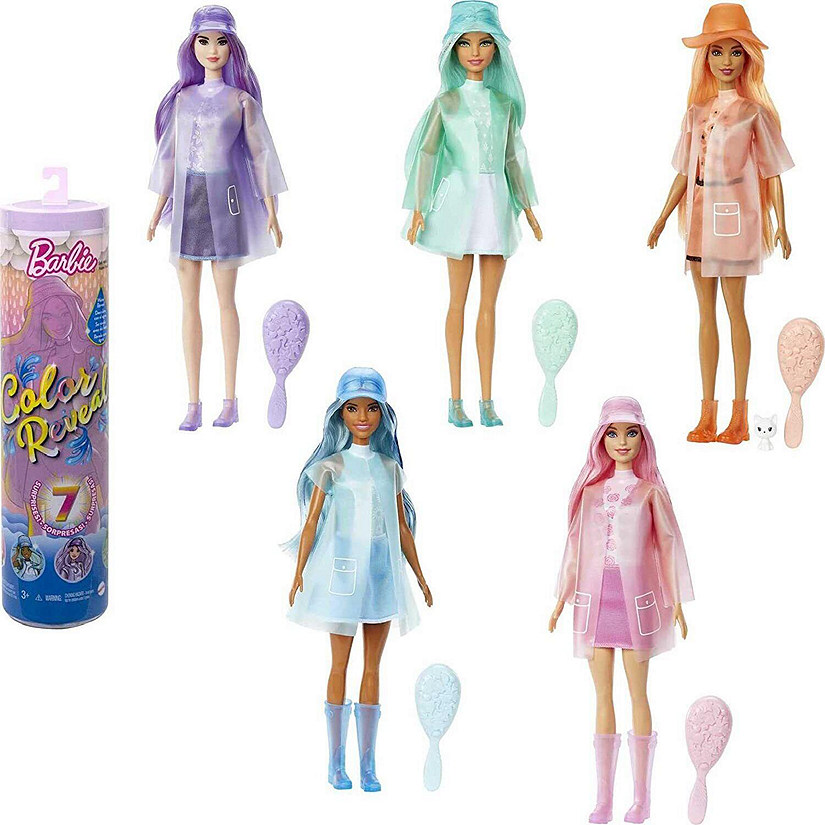 Barbie Color Reveal Doll with 7 Surprises, Sunshine & Sprinkles Series