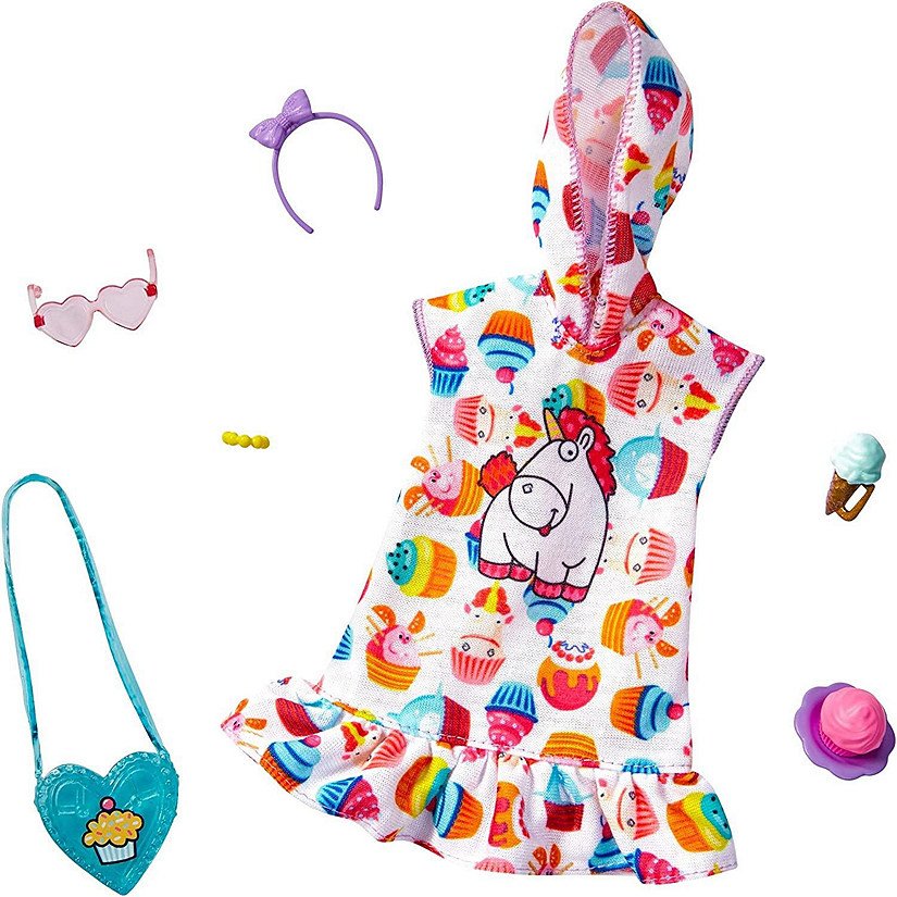 Barbie Fashion Pack Hoodie Dress and 6 Accessories Image