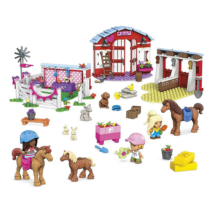 anden Nonsens Psykiatri Barbie Mega Construx Building Set Horse Stables | Oriental Trading