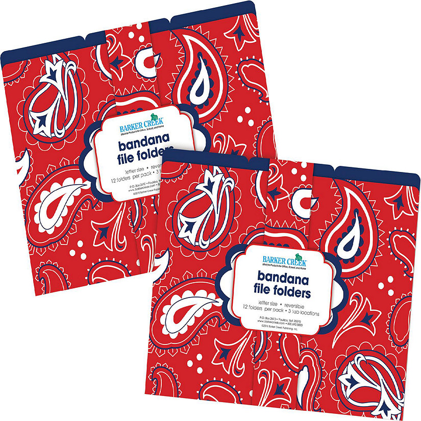 Barker Creek Bandana Folders, 24/Package Image