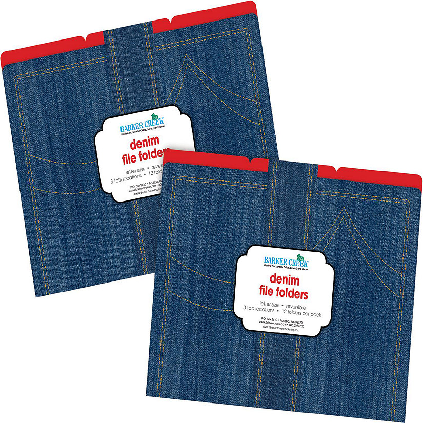 Barker Creek Denim Folders, 24/Package Image