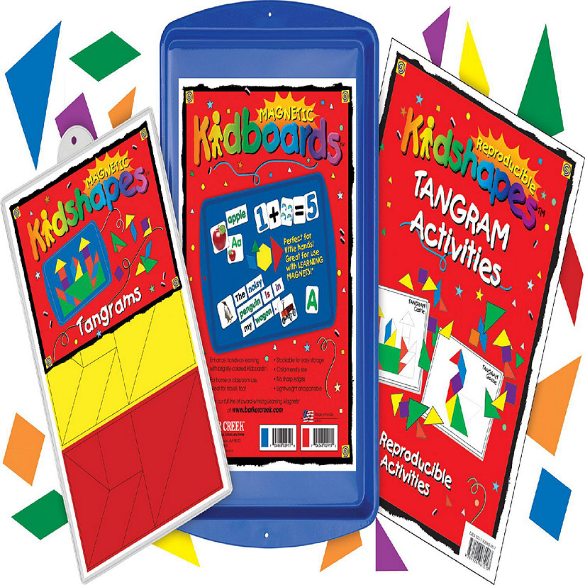 Barker Creek Learning Magnets&amp;#174; - Tangram Activity Kit Image