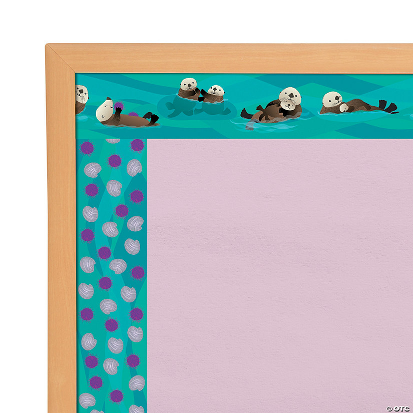 Barker Creek<sup>&#174;</sup> Double-Sided Otter Bulletin Board Borders - 12 Pc. Image