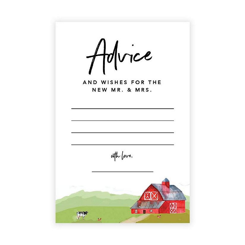 Barn Farm Wedding Advice 4x6IN 56PC Image