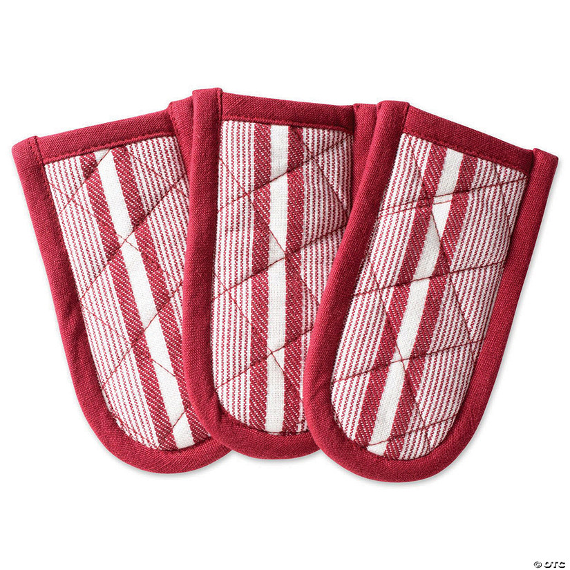 Barn Red Chef Stripe Pan Handle (Set Of 3) Image