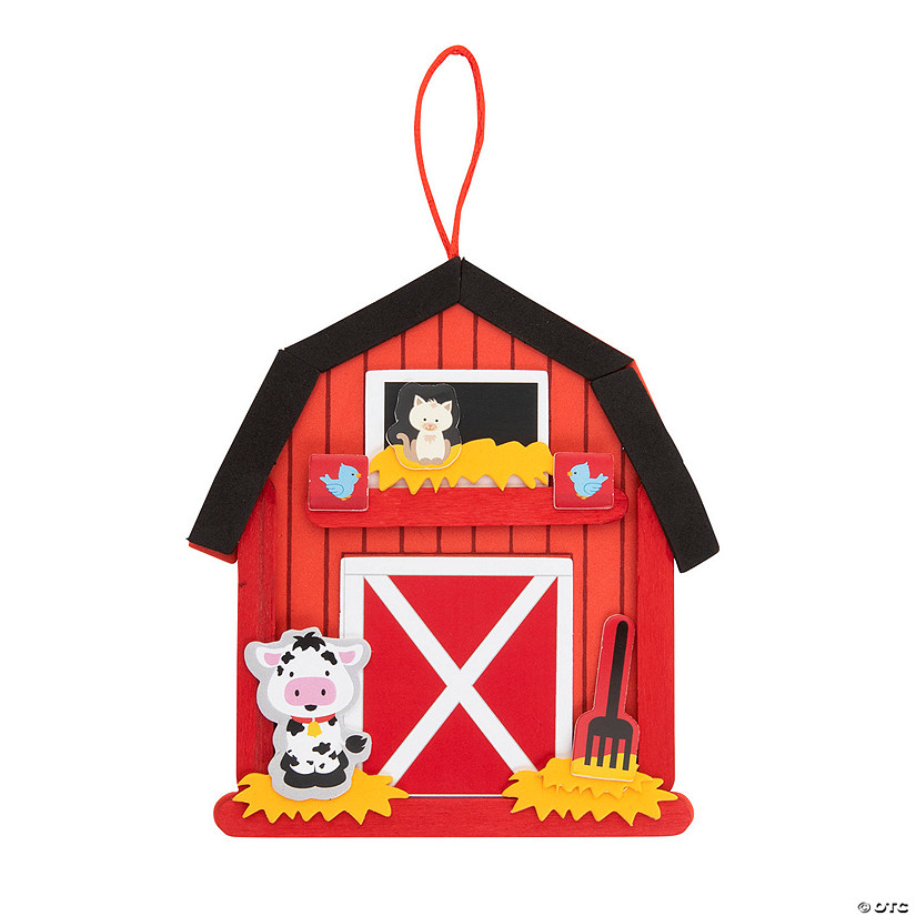 Barn Sign Craft Stick Craft Kit &amp;#8211; Makes 12 Image
