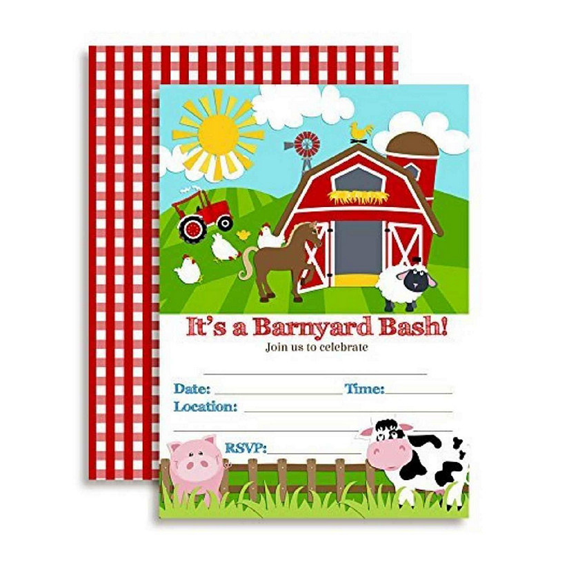Barnyard Bash Farm Invitations 40pc. by AmandaCreation Image