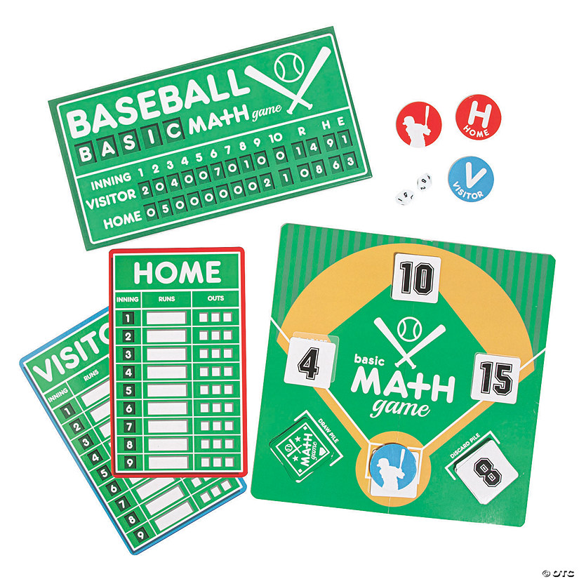 Baseball Addition & Subtraction Game Image