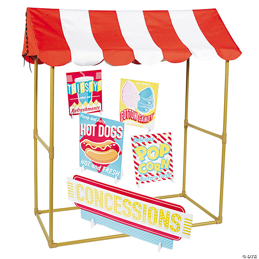 Baseball Concessions Stand Tabletop Tent Kit - 6 Pc. Image