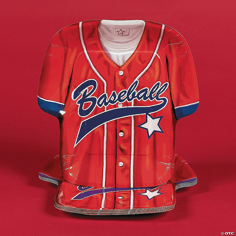 Baseball Jersey Party Plates Discontinued