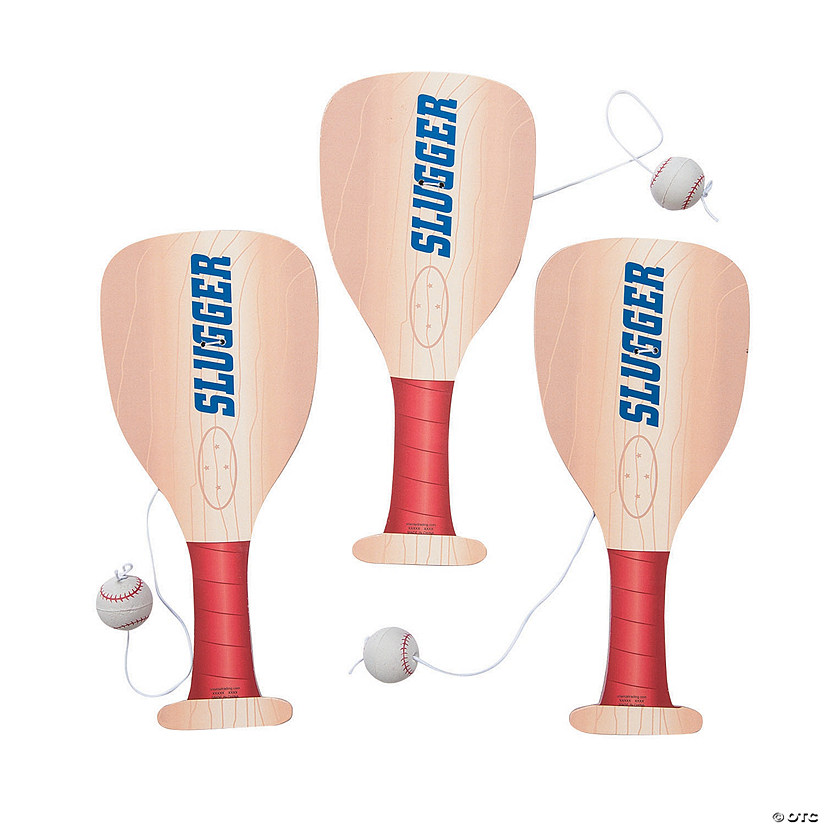 Baseball Paddleball Games - 12 Pc. Image