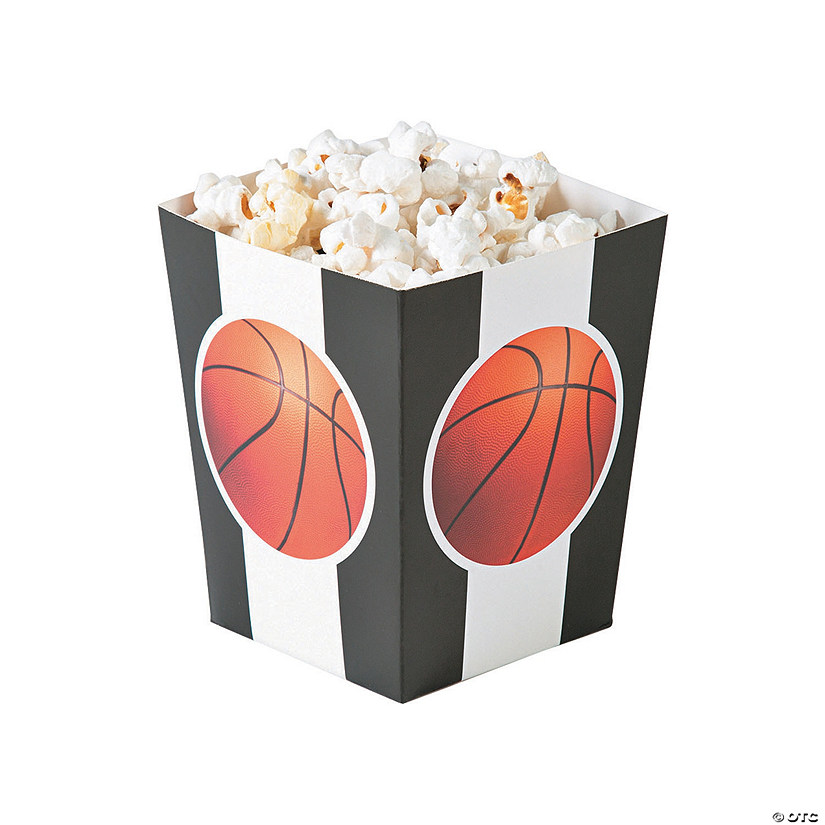 Basketball Popcorn Boxes - 24 Pc. Image