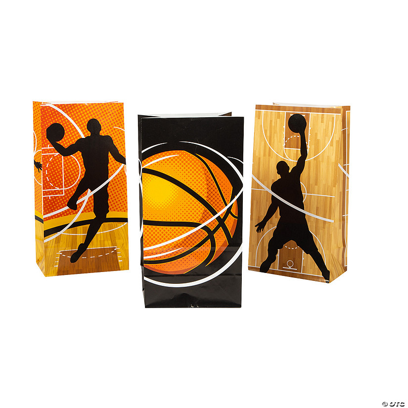 Basketball Treat Bags - 12 Pc. Image