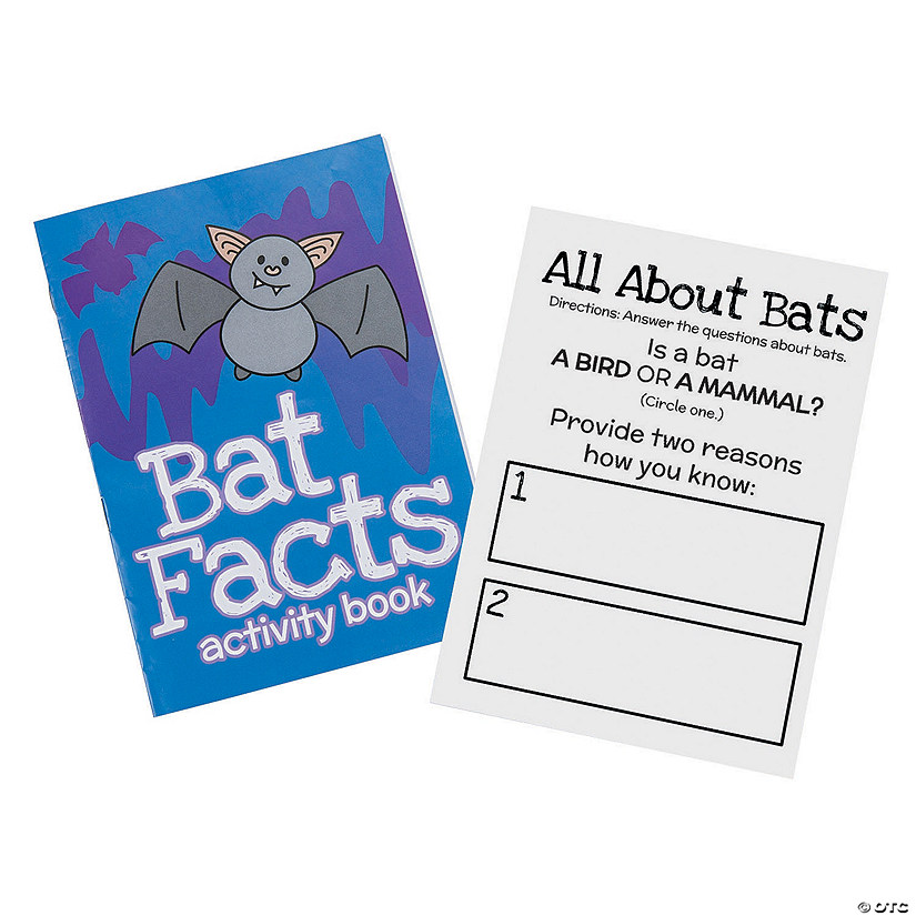 Bat Facts Activity Books - 12 Pc. Image