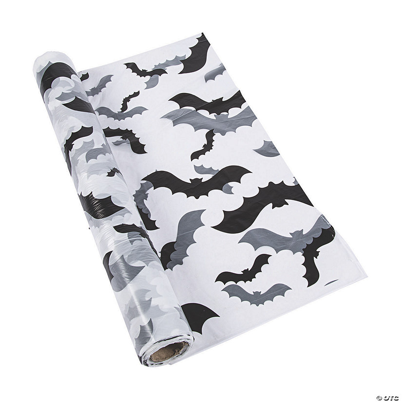 Bat Print Plastic Tablecloth Roll Image
