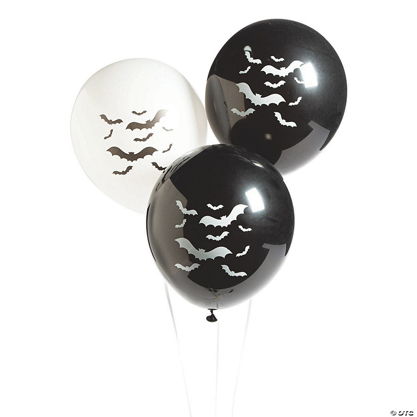 Bat-Printed 11" Latex Balloons Image