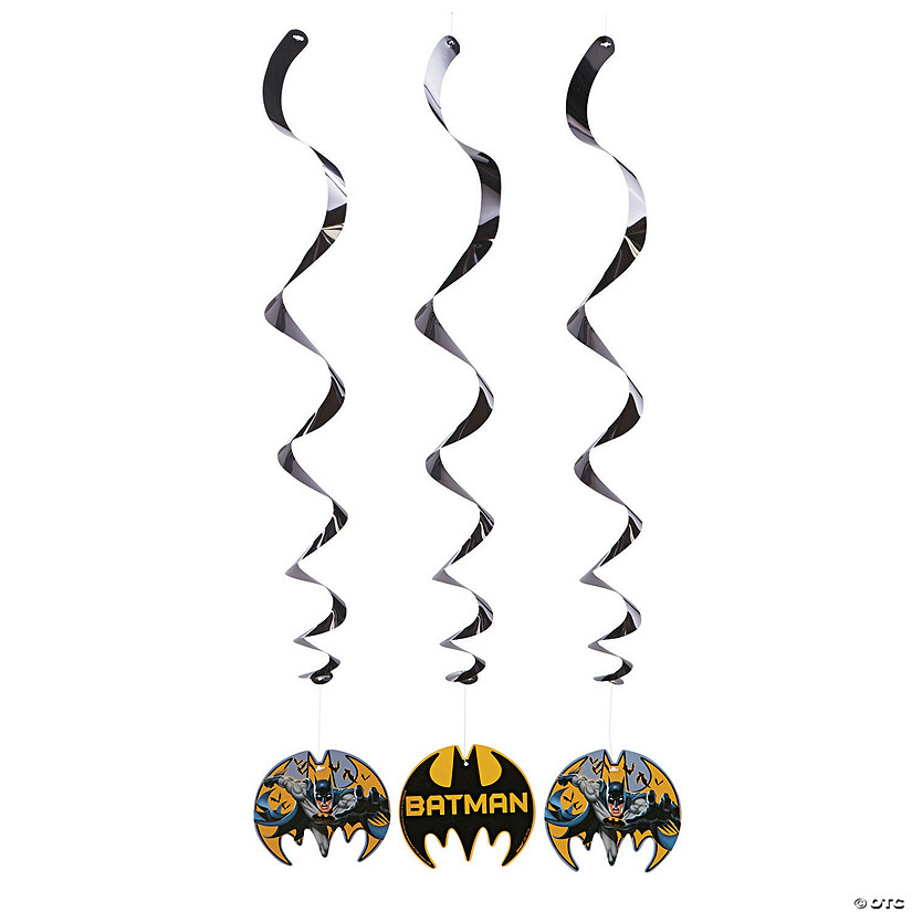 Batman&#8482; Hanging Swirl Decorations - 3 Pc. Image