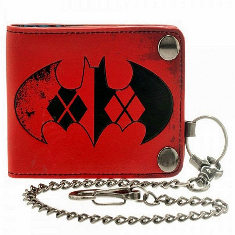 Batman Harley Quinn Snap Bifold Chain Wallet