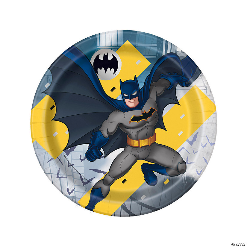Batman&#8482; Party Paper Dinner Plates - 8 Ct. Image