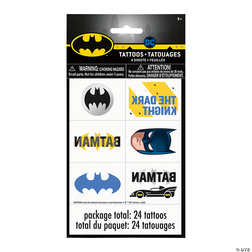 Batman<sup>&amp;#8482;</sup> Tattoos - 24 Pc. Image