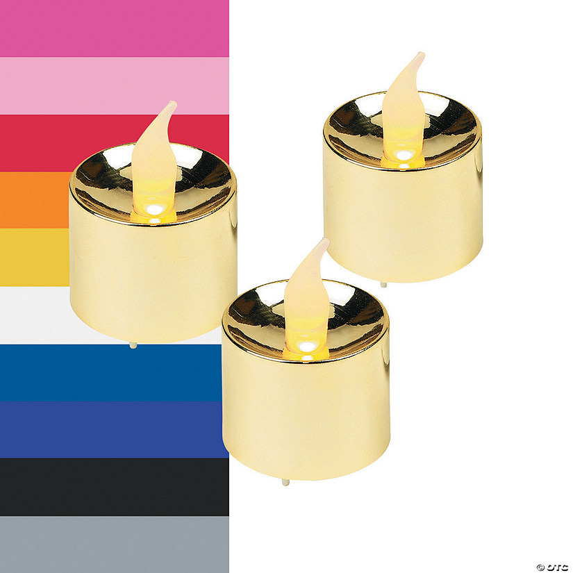Battery-Operated Votive Candles - 12 Pc. Image